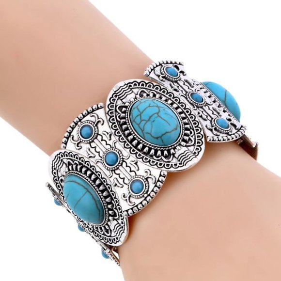 Boho Elastic Bracelets/Bangle For Women Ethnic Vintage Stretch Bohemian - Picture 1 of 3